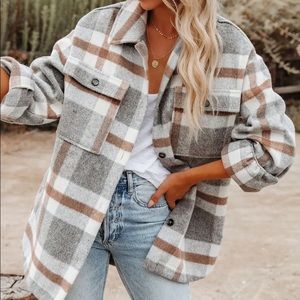 VICI Plaid Shacket